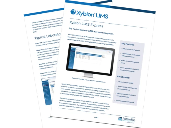 Matrix Gemini LIMS Express 브로셔